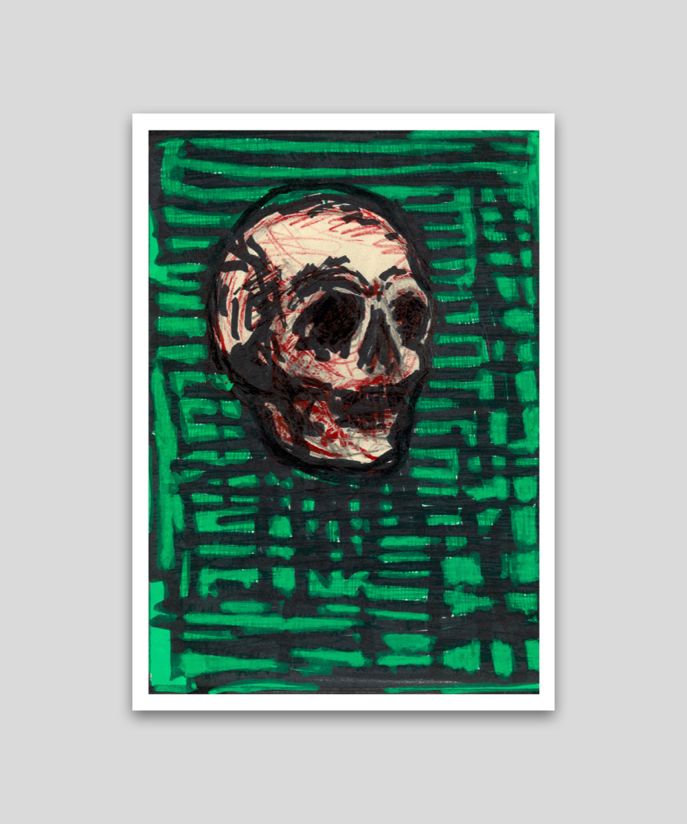 Untitled (Skull) - ポストカード
